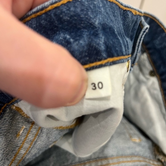 ULLA JOHNSON The Ivy Short in Danube Medium Indigo Wash Size 30 - Picture 5 of 6